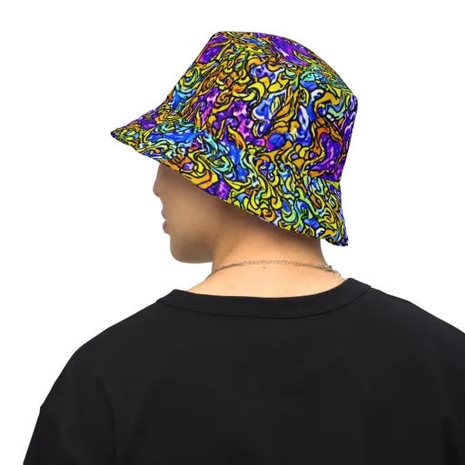 Jewel Frenzy on a Reversible Bucket Hat