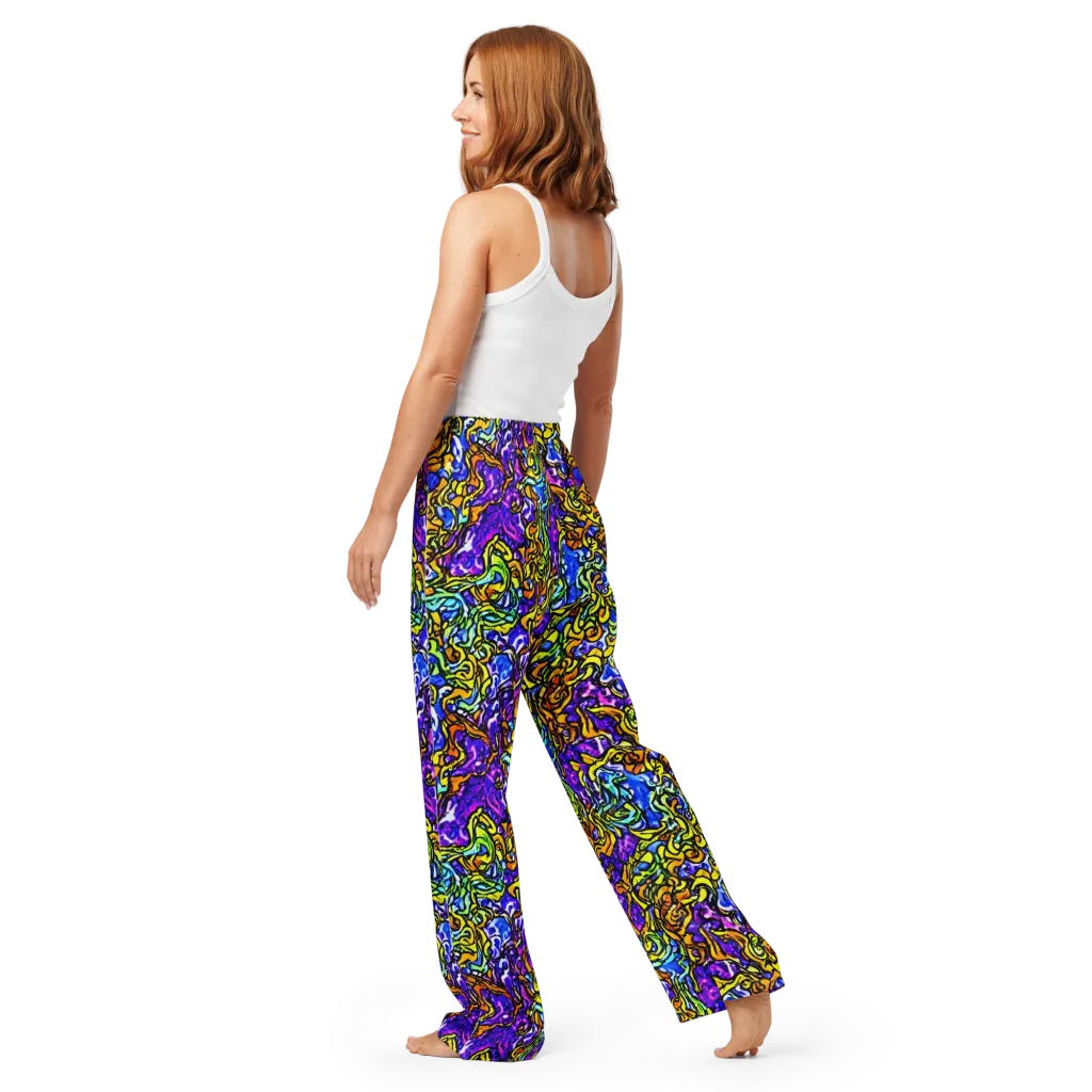 Jewel Frenzy on Women's Pajama Pants — Back