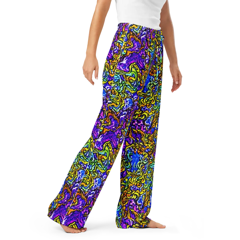 Jewel Frenzy on Women's Pajama Pants — Right Front
