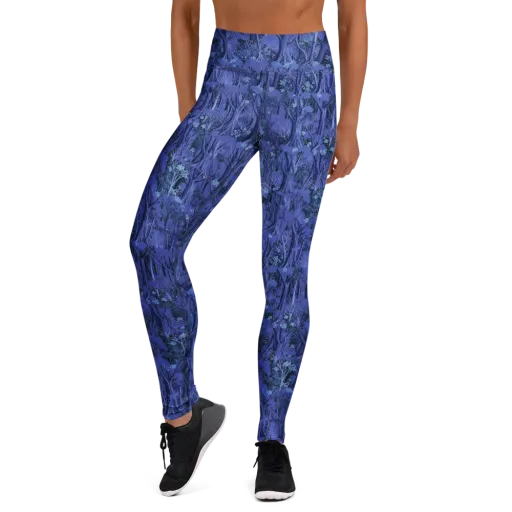 Sapphire Thicket on a Yoga Leggings