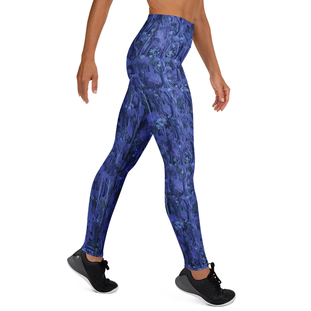 Sapphire Thicket on Yoga Leggings — Right