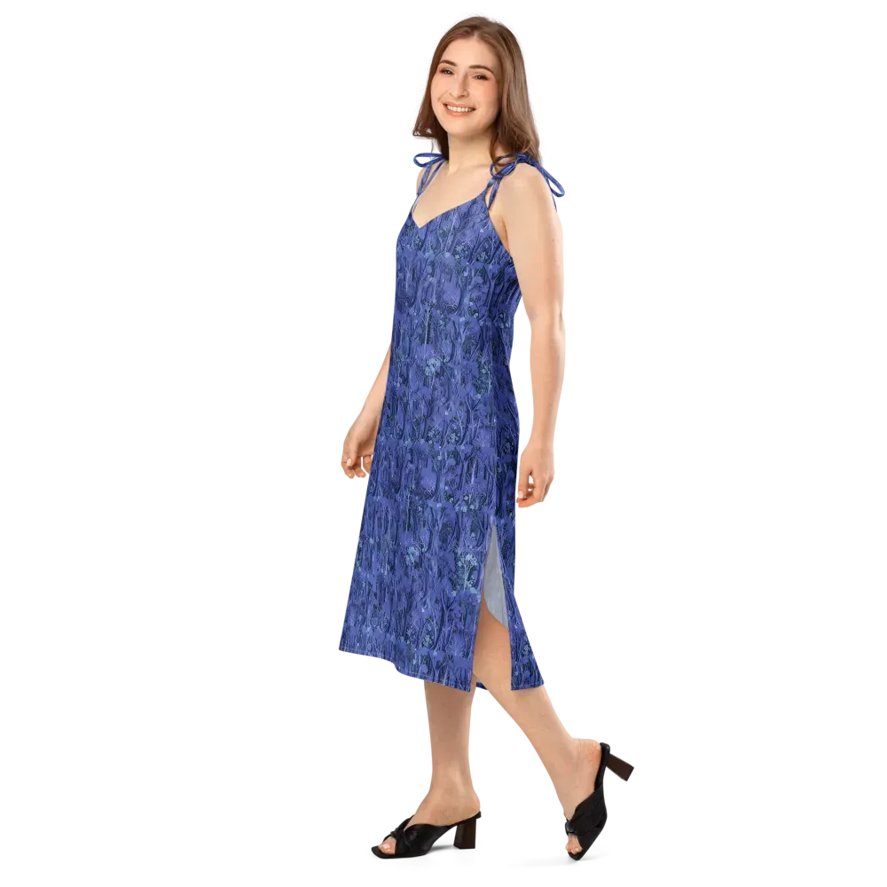 Sapphire Thicket on Slip Dress — Left Front