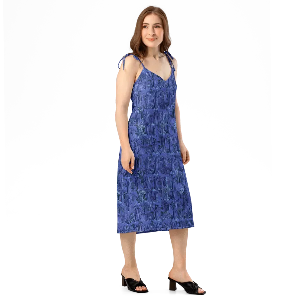 Sapphire Thicket on Slip Dress — Right Front