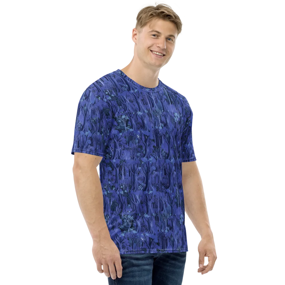 Sapphire Thicket on Men's Crew Neck T-Shirt — Right