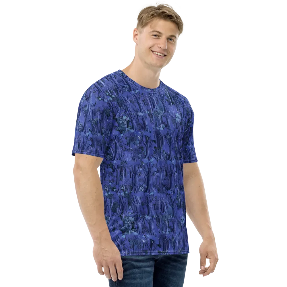 Sapphire Thicket on Men's Crew Neck T-Shirt — Right