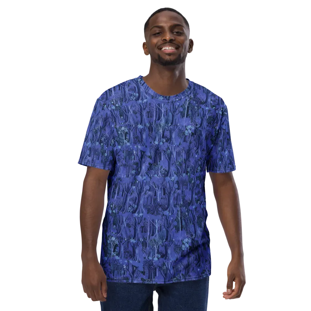 Sapphire Thicket on Men's Crew Neck T-Shirt — Front