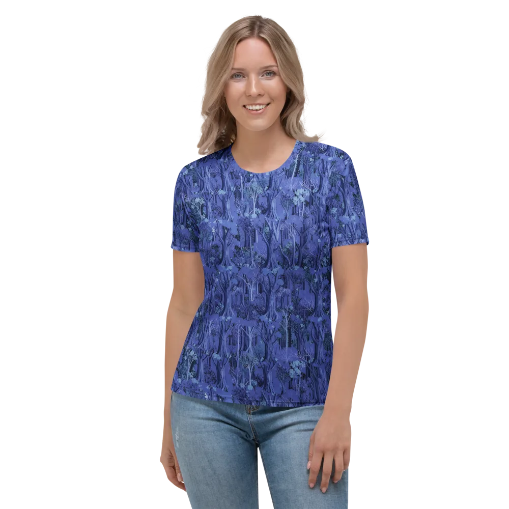 Sapphire Thicket on Women's Crew Neck T-Shirt — Front