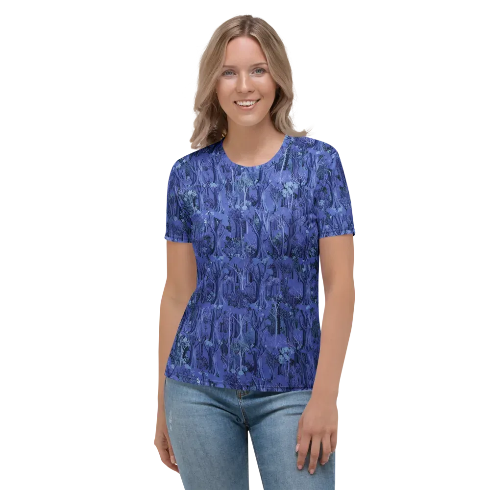 Sapphire Thicket on Women's Crew Neck T-Shirt — Front