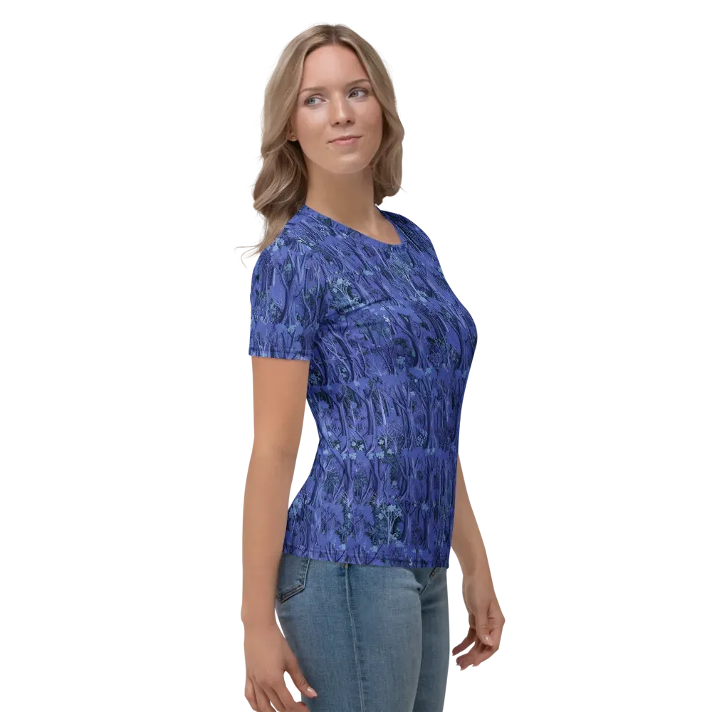 Sapphire Thicket on Women's Crew Neck T-Shirt — Right