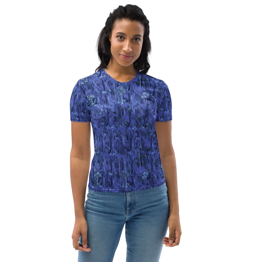 Sapphire Thicket on Women's Crew Neck T-Shirt — Front