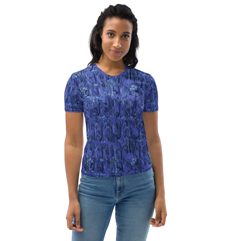 Sapphire Thicket on Women's Crew Neck T-Shirt — Front