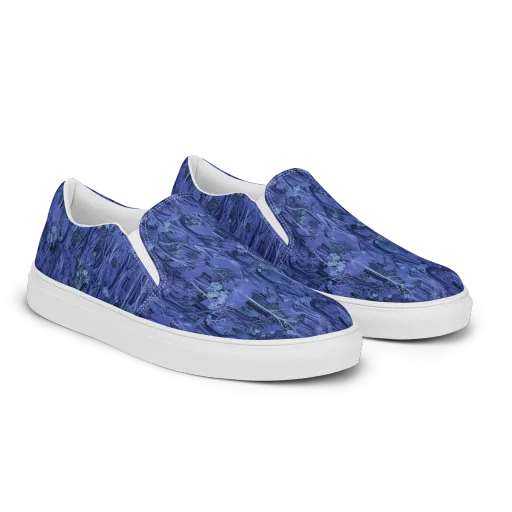 Sapphire Thicket on a Men's Slip-On Canvas Shoes