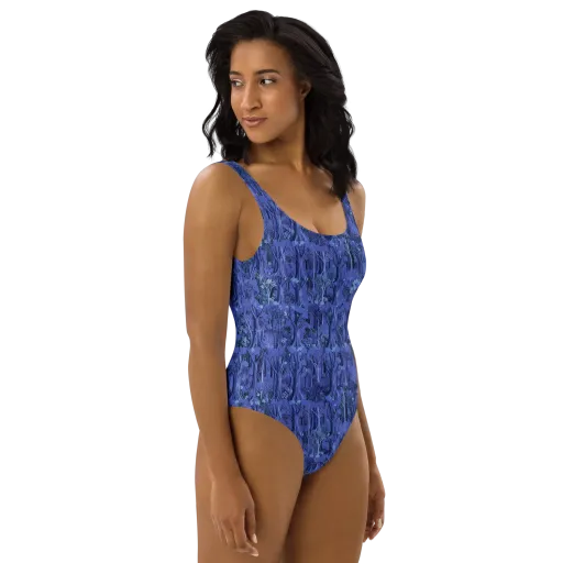 Sapphire Thicket on a One-Piece Swimsuit