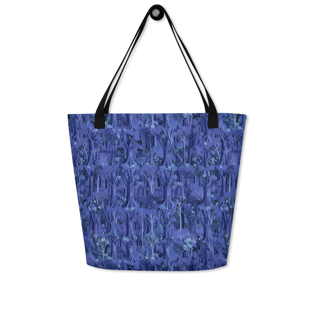 Sapphire Thicket on Large Tote Bag W/ Pocket — Front