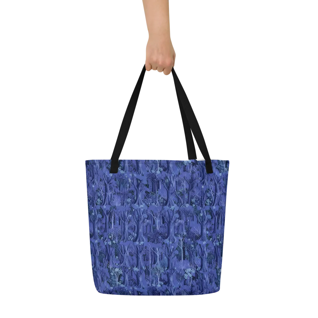 Sapphire Thicket on Large Tote Bag W/ Pocket — Front