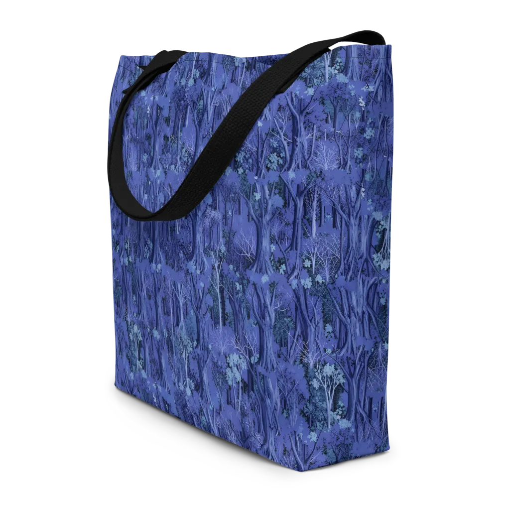Sapphire Thicket on Large Tote Bag W/ Pocket — Front