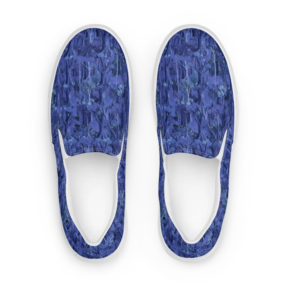Sapphire Thicket on Women's Slip-On Canvas Shoes — Front