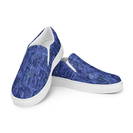 Sapphire Thicket on a Women's Slip-On Canvas Shoes
