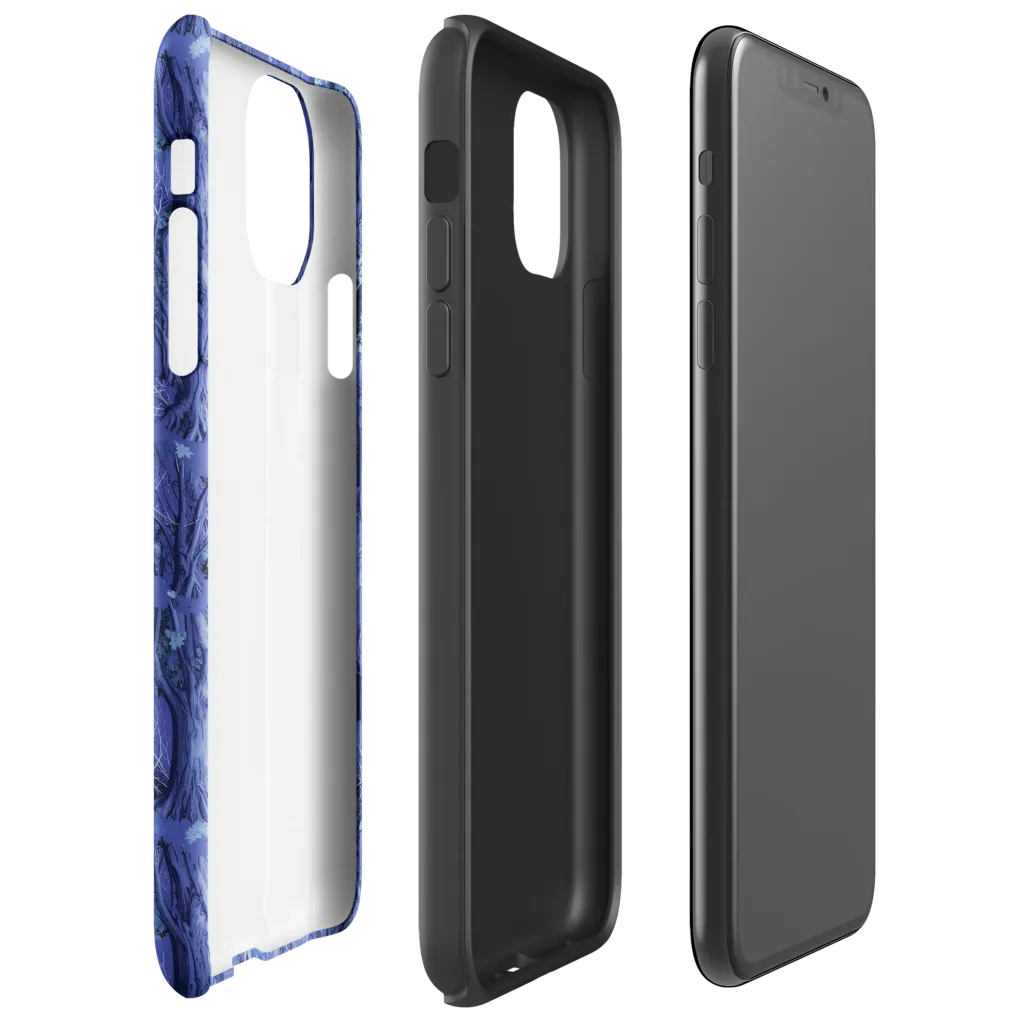 Sapphire Thicket on Tough Case for iPhone® — Right