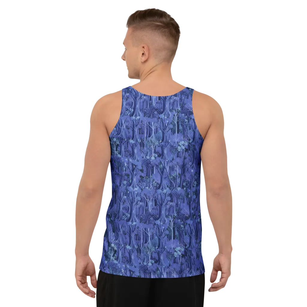 Sapphire Thicket on Men's Tank Top — Back
