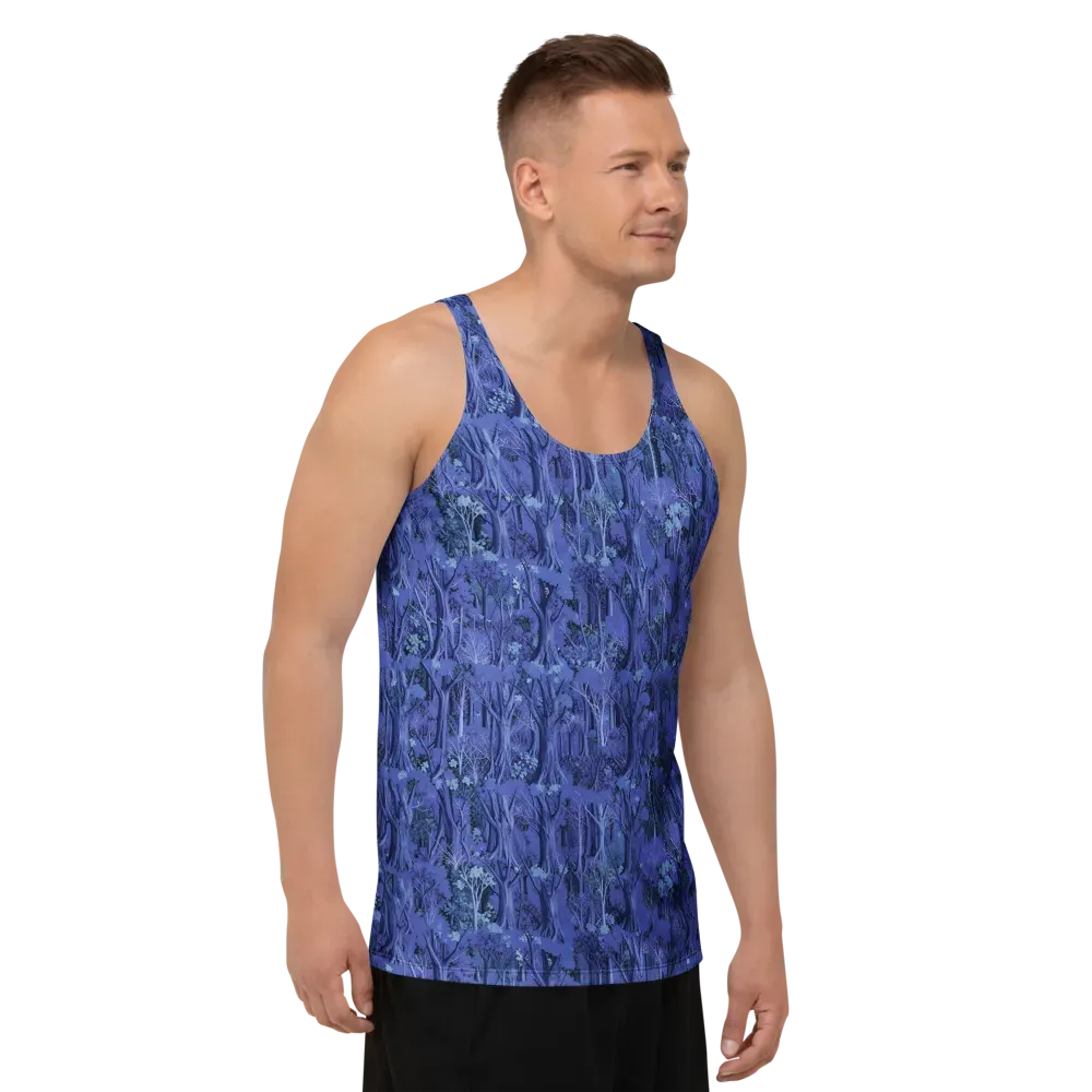 Sapphire Thicket on Men's Tank Top — Right Front