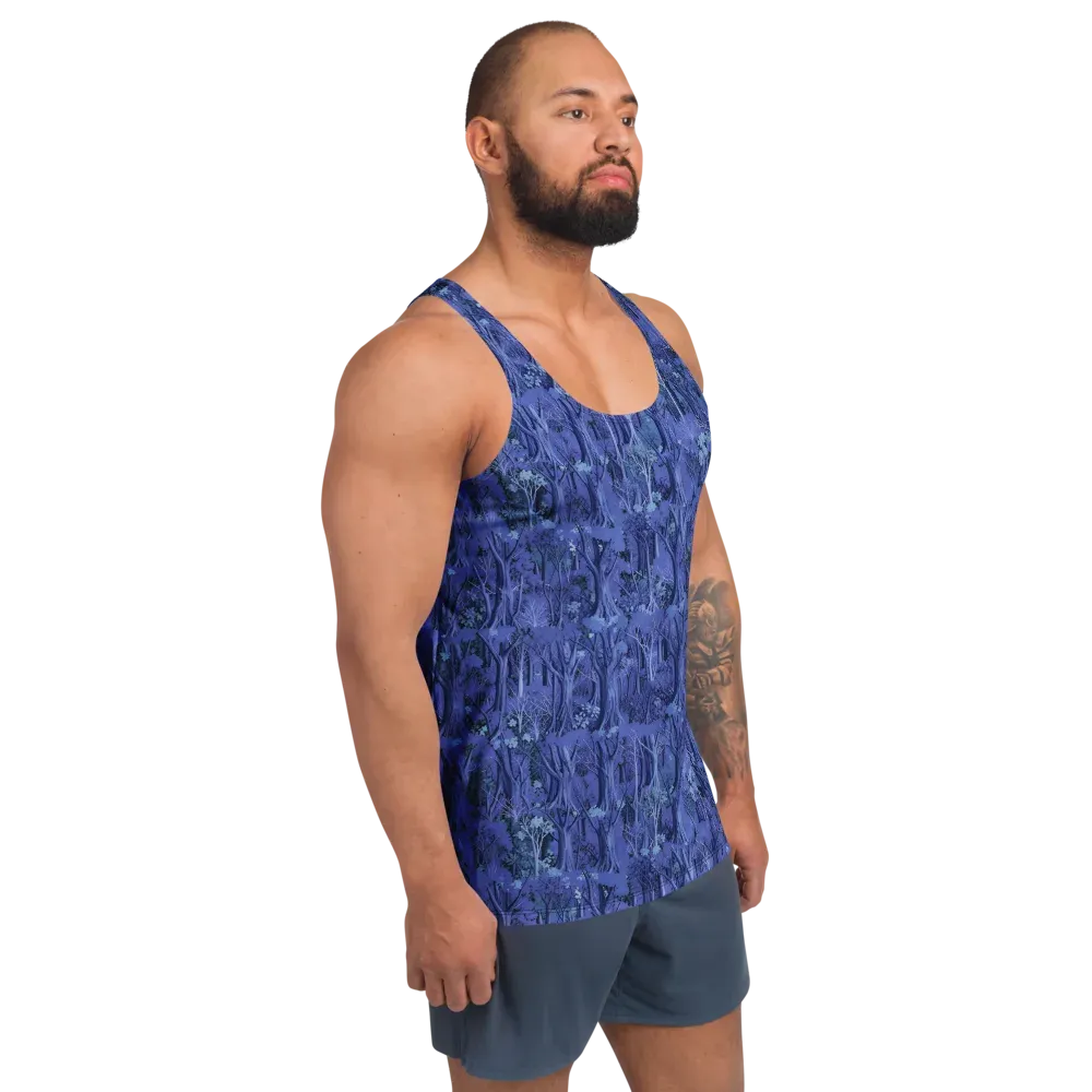 Sapphire Thicket on Men's Tank Top — Right Front