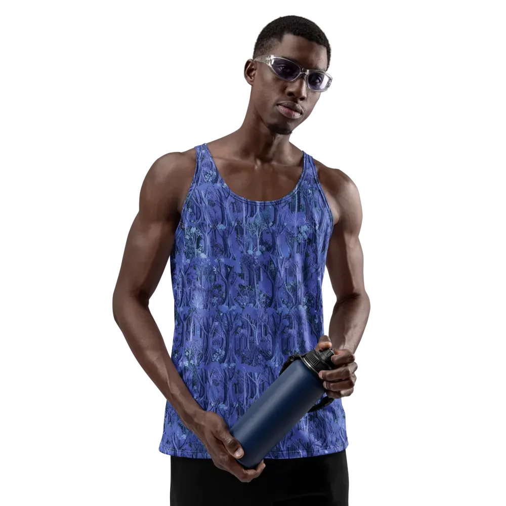 Sapphire Thicket on Men's Tank Top — Front