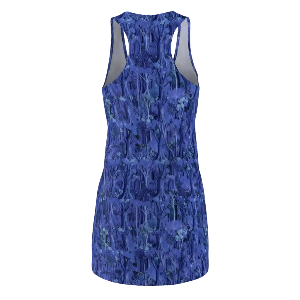 Sapphire Thicket on Racerback Dress — Back