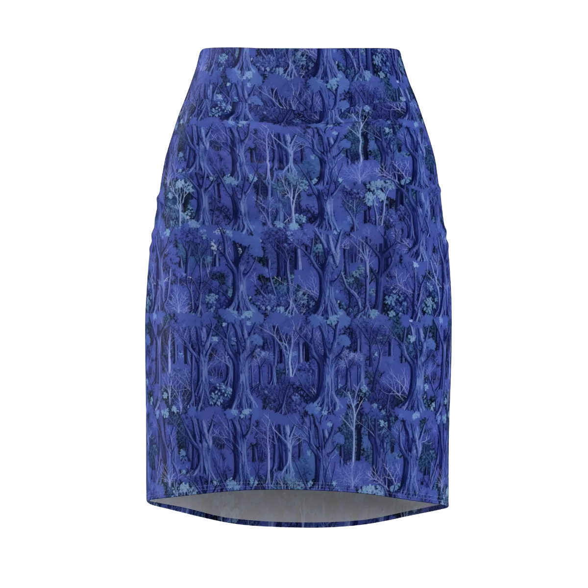 Sapphire Thicket on Pencil Skirt — Front