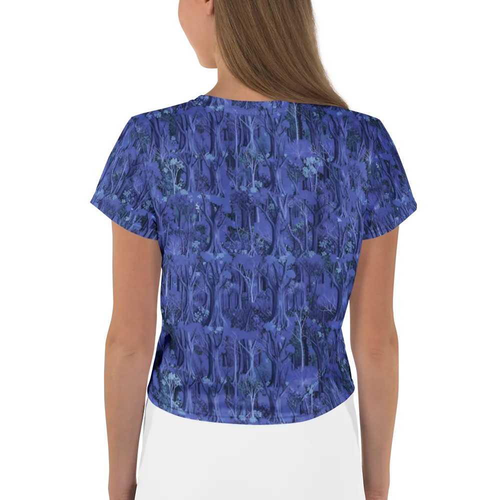 Sapphire Thicket on Crop Tee — Back
