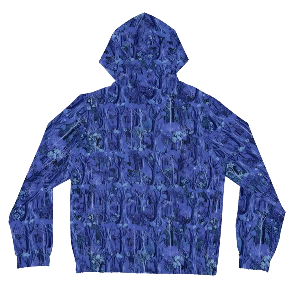 Sapphire Thicket on Women's Full-Zip Hoodie — Back
