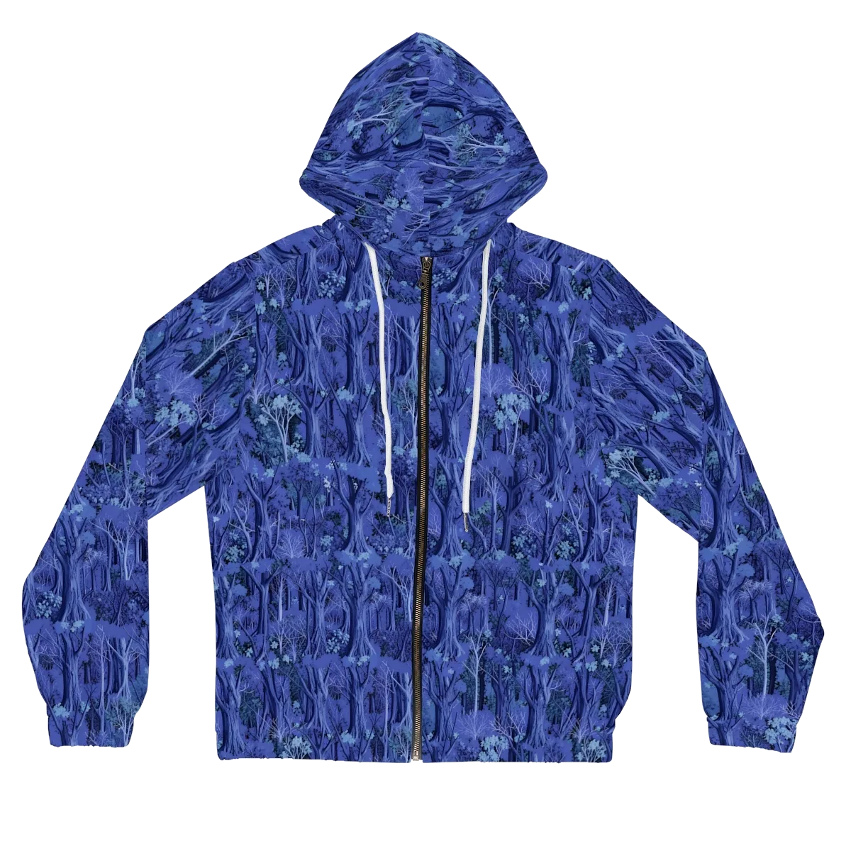 Sapphire Thicket on Women's Full-Zip Hoodie — Front