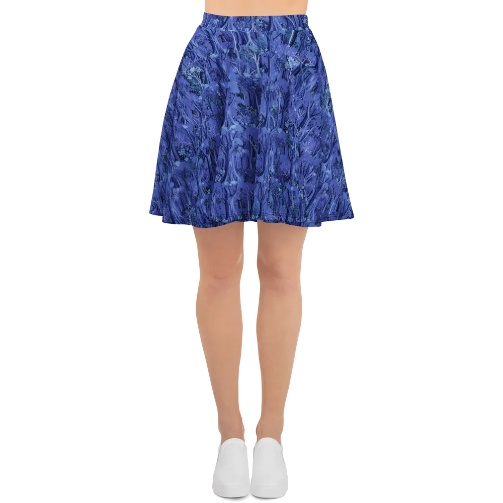 Sapphire Thicket on Skater Skirt — Front