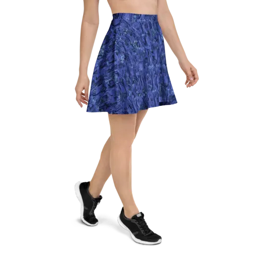 Sapphire Thicket on a Skater Skirt