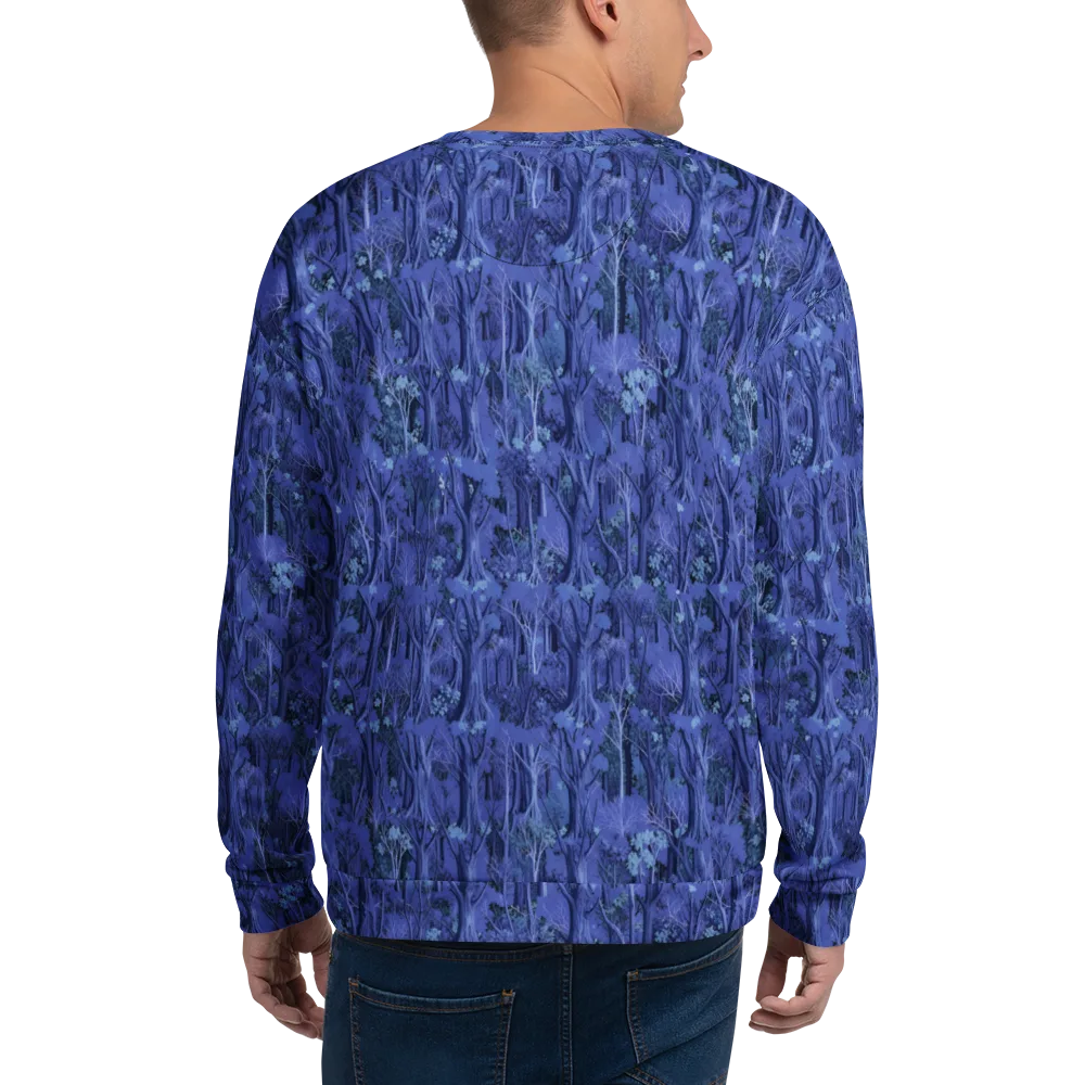 Sapphire Thicket on Sweatshirt — Back