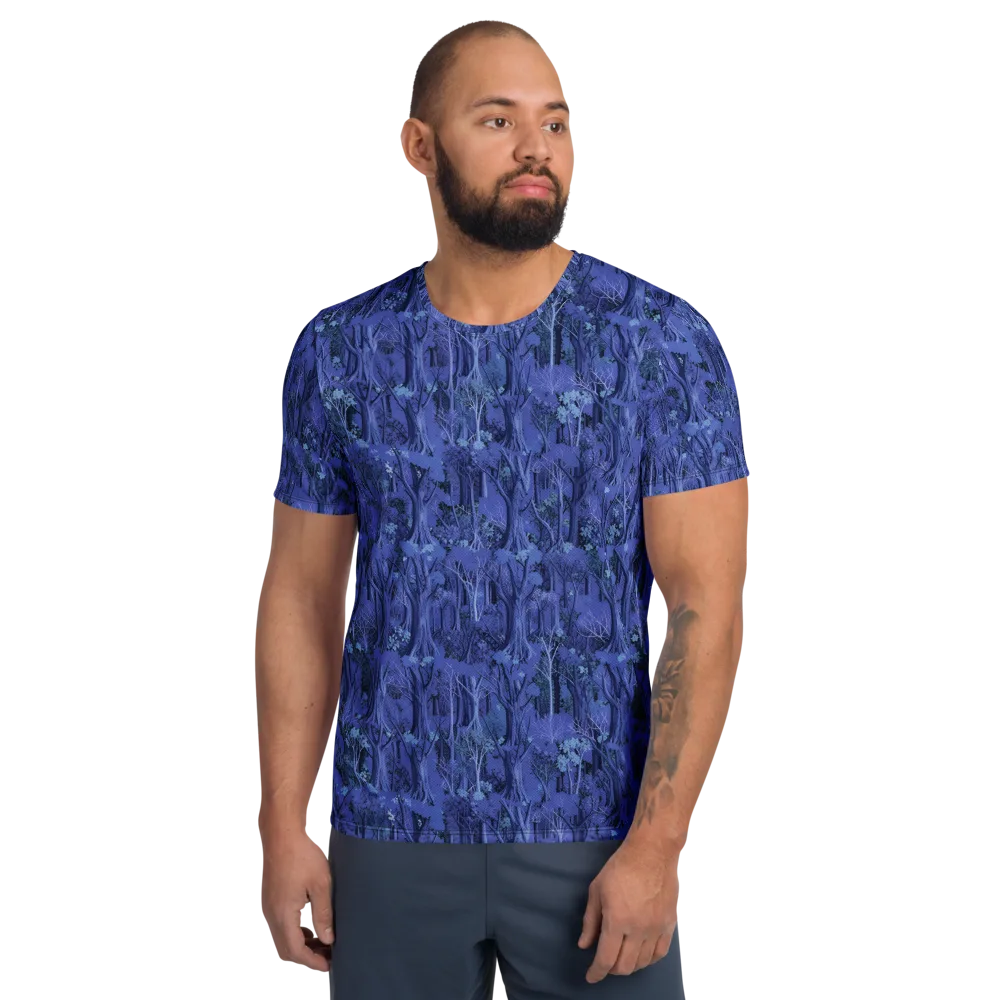 Sapphire Thicket on Men's Athletic T-Shirt — Front