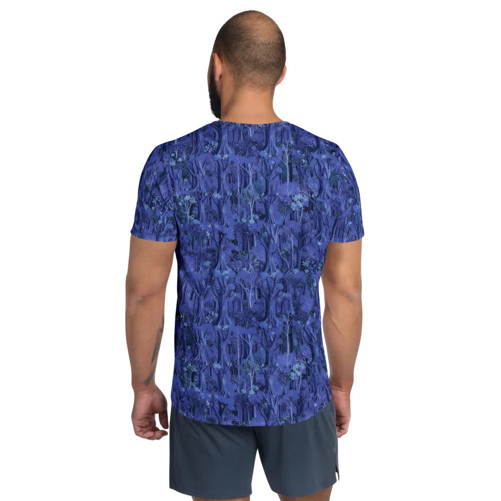 Sapphire Thicket on Men's Athletic T-Shirt — Back