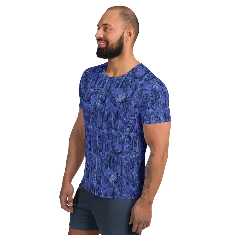 Sapphire Thicket on Men's Athletic T-Shirt — Left