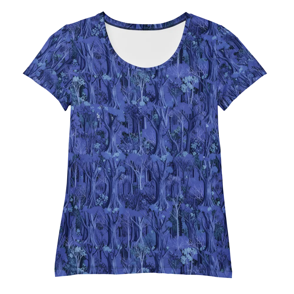 Sapphire Thicket on Women's Athletic T-Shirt — Front