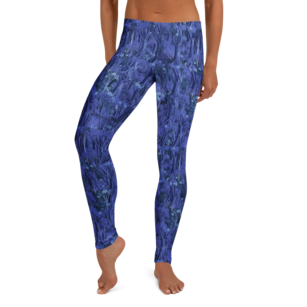 Sapphire Thicket on Leggings — Front