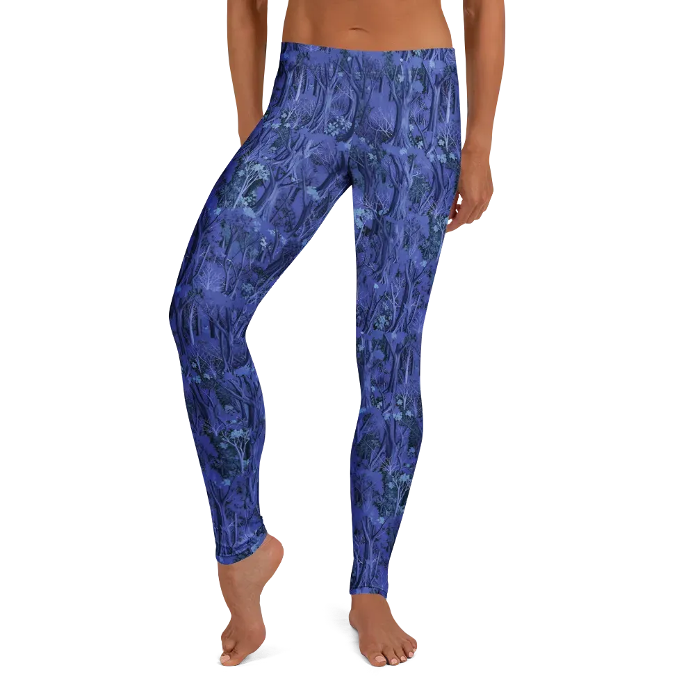 Sapphire Thicket on Leggings — Front