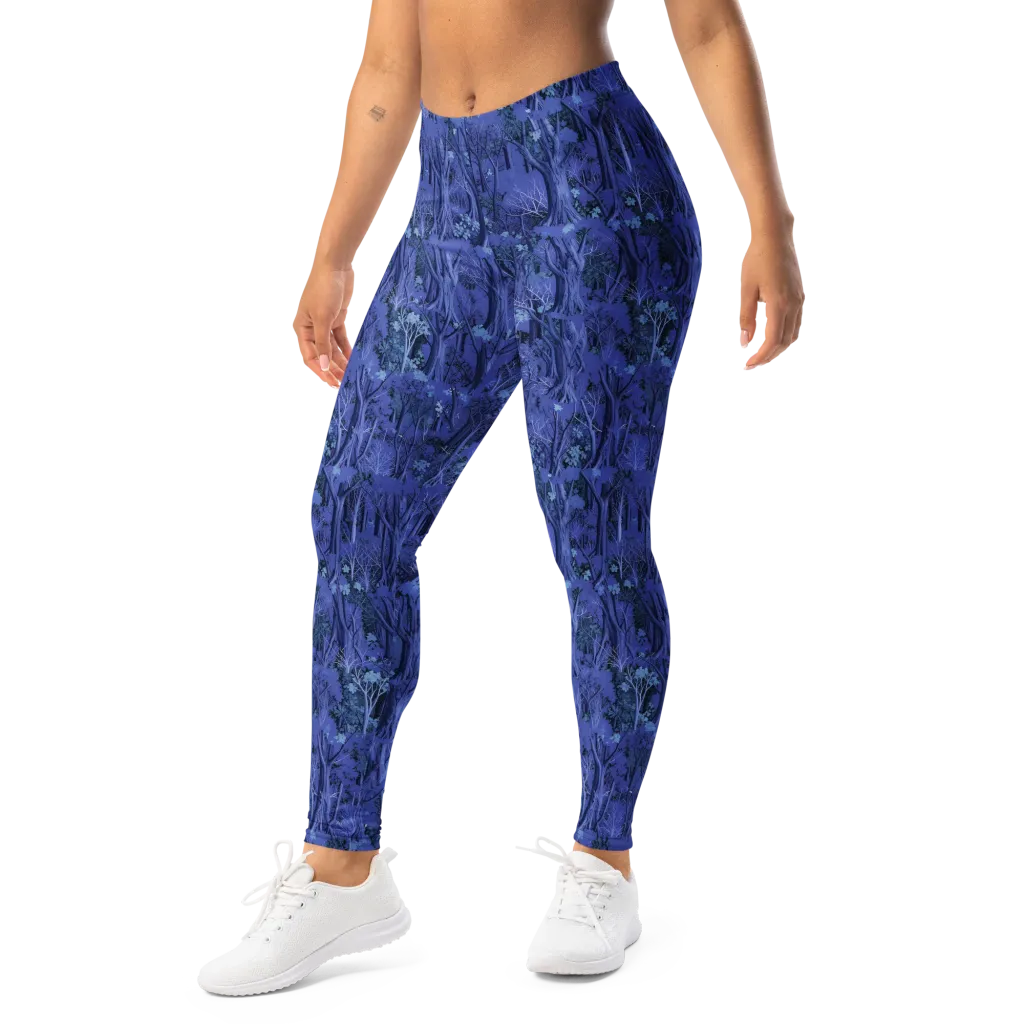 Sapphire Thicket on Leggings — Left Front