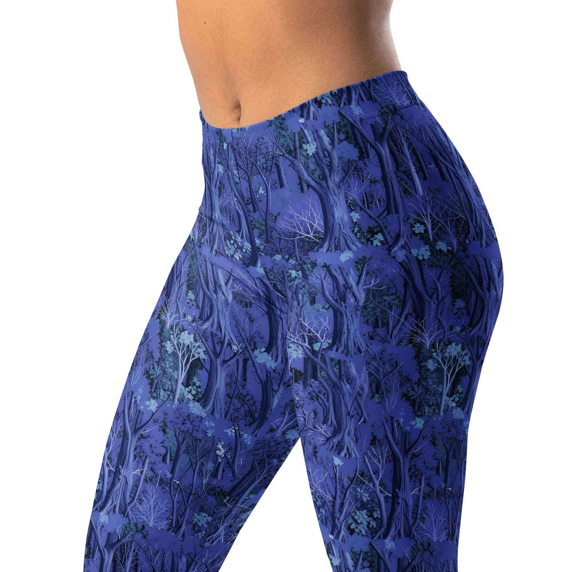 Sapphire Thicket on Leggings — Left Front