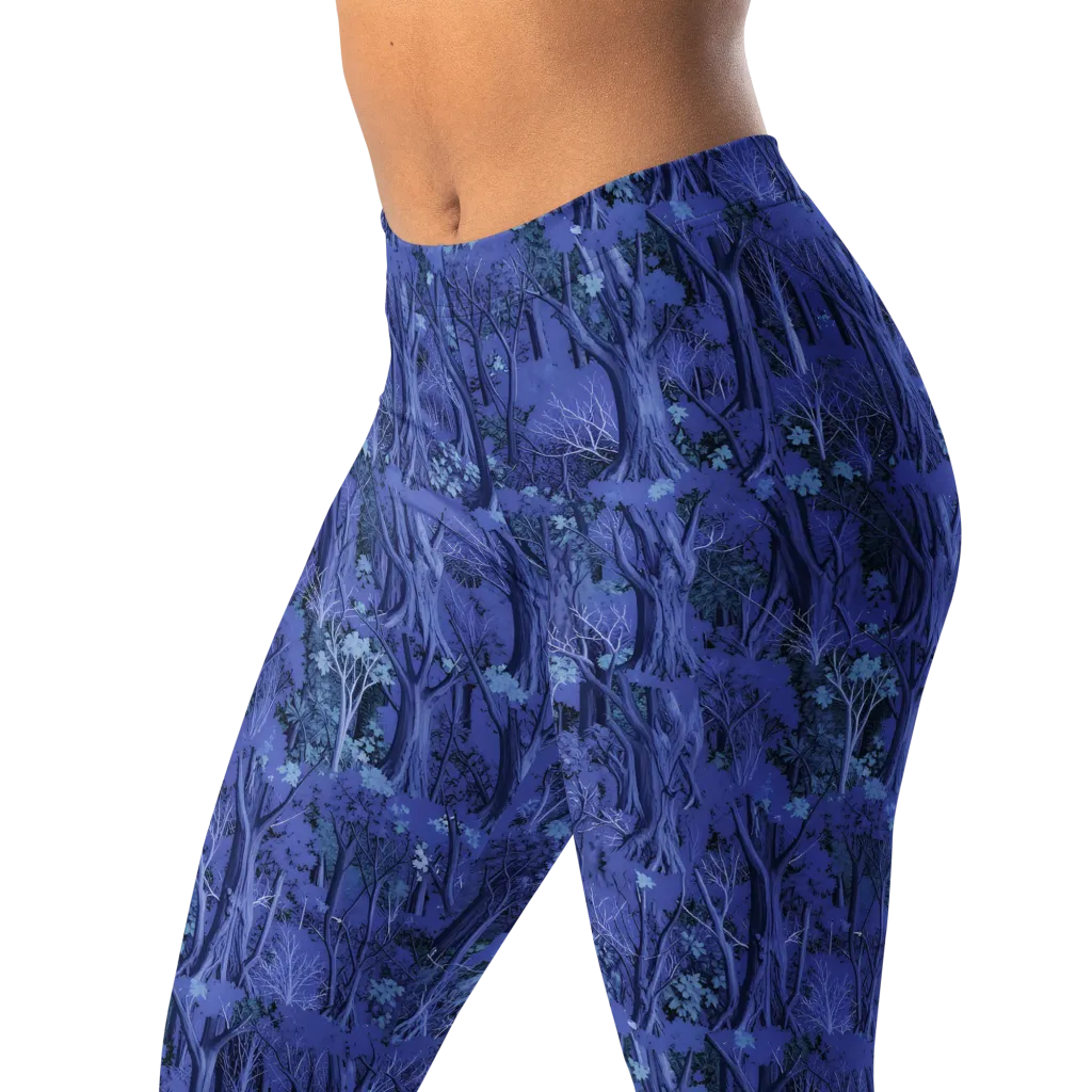 Sapphire Thicket on Leggings — Left Front