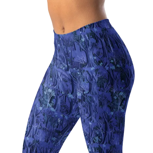 Sapphire Thicket on a Leggings
