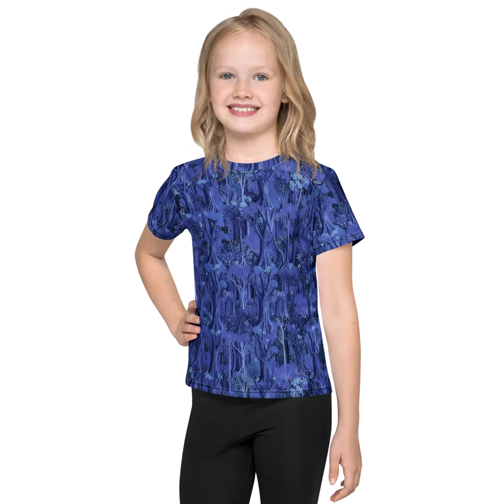 Sapphire Thicket on Kids Crew Neck T-Shirt — Front
