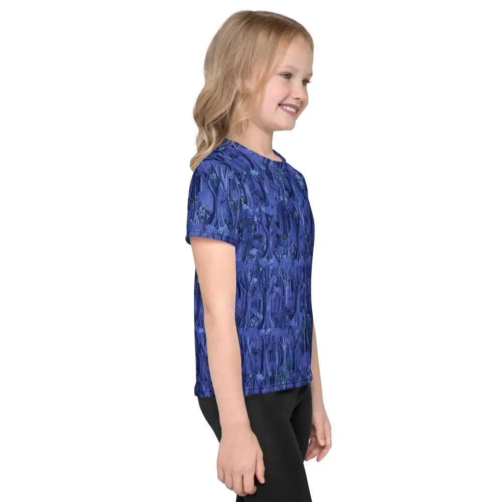 Sapphire Thicket on Kids Crew Neck T-Shirt — Right