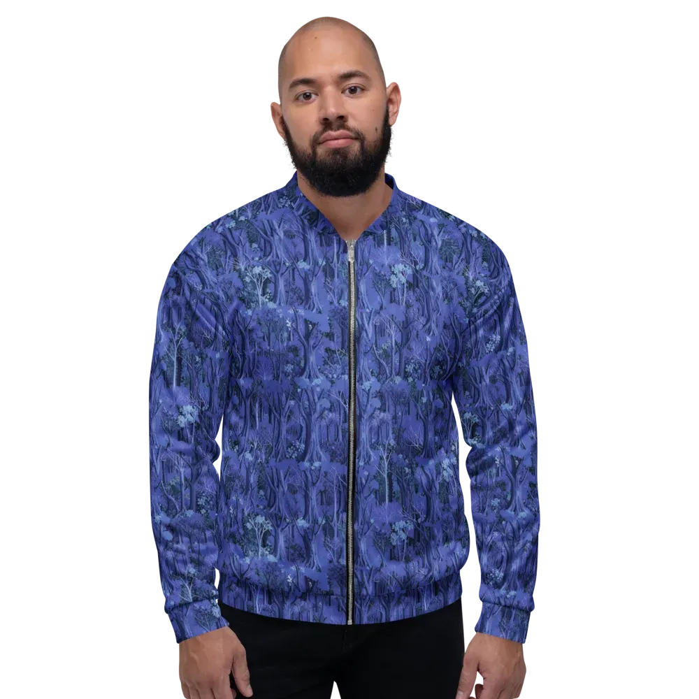 Sapphire Thicket on Bomber Jacket — Front