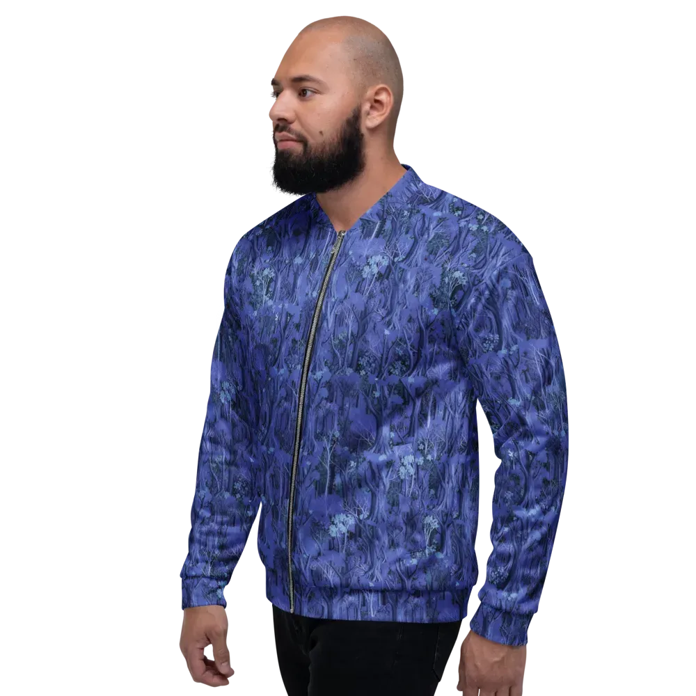 Sapphire Thicket on Bomber Jacket — Left