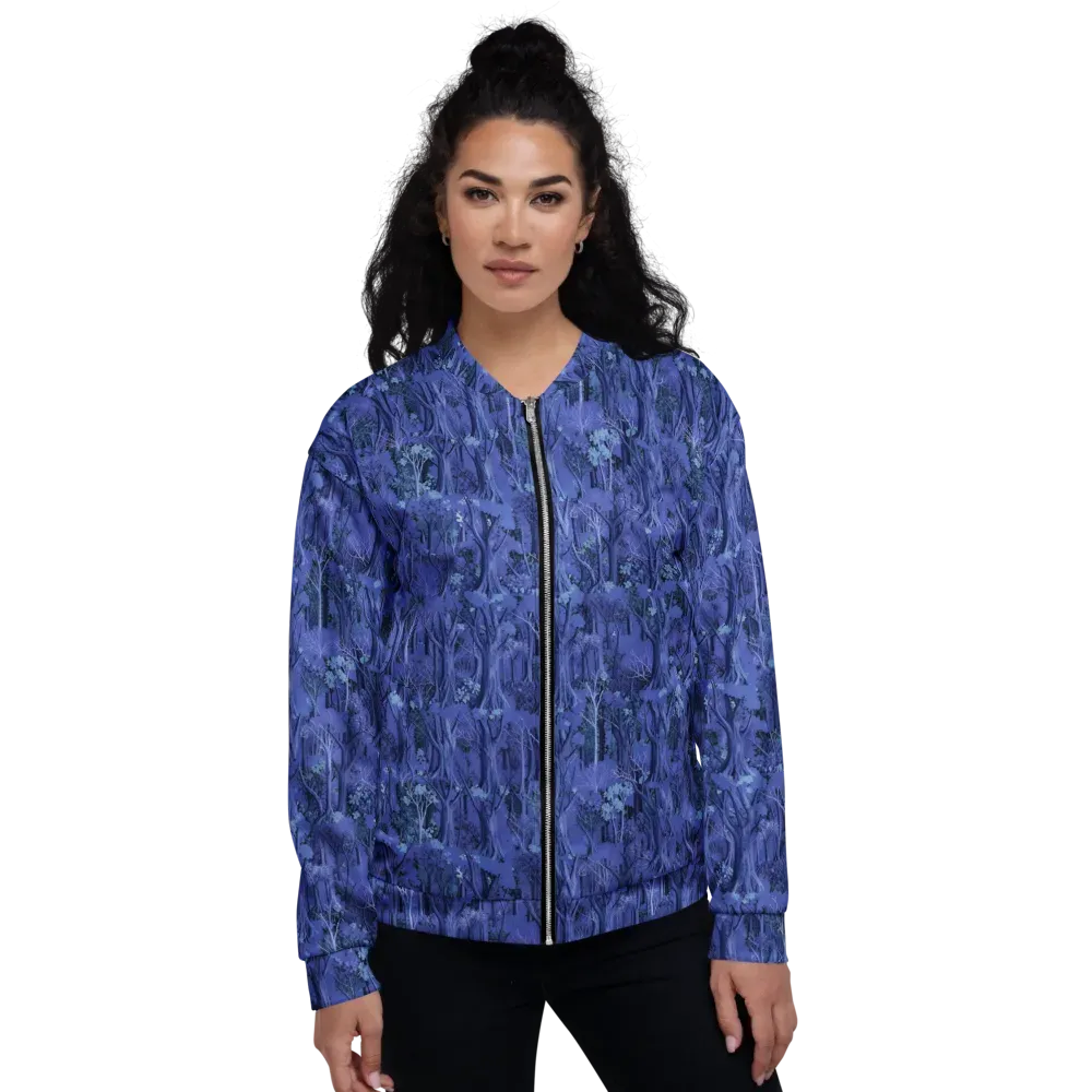 Sapphire Thicket on Bomber Jacket — Front